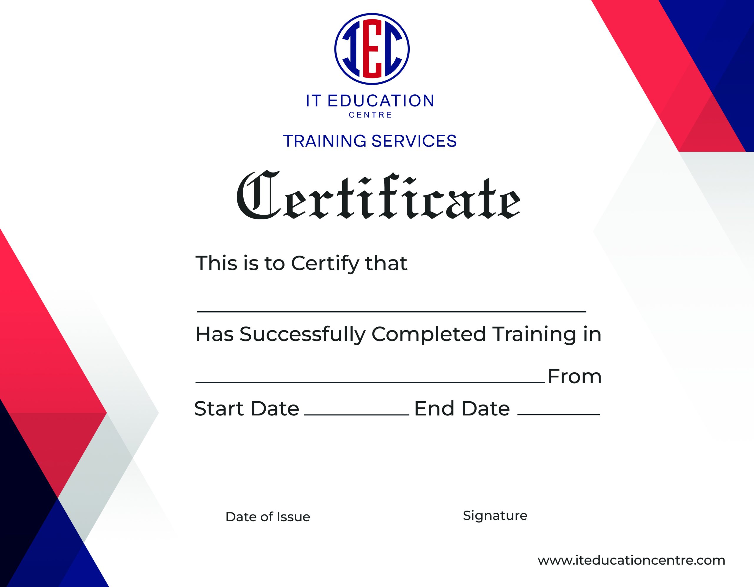 It certificate